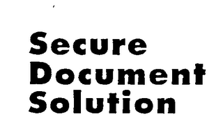 SECURE DOCUMENT SOLUTION