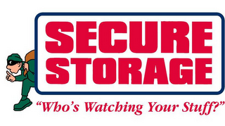 SECURE STORAGE "WHO'S WATCHING YOUR STUFF?" logo