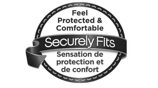 SECURELY FITS FEEL PROTECTED & COMFORTABLE SENSATION DE PROTECTION ET DE CONFORT logo