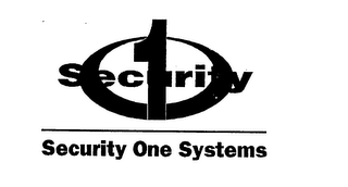 SECURITY 1 SECURITY ONE SYSTEMS logo
