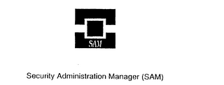 SECURITY ADMINISTRATION MANAGER (SAM) logo