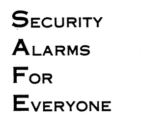 SECURITY ALARMS FOR EVERYONE logo