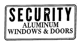 SECURITY ALUMINUM WINDOWS & DOORS logo