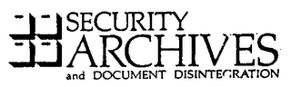 SECURITY ARCHIVES AND DOCUMENT DISINTEGRATION logo