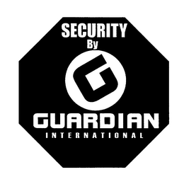 SECURITY BY GUARDIAN INTERNATIONAL logo
