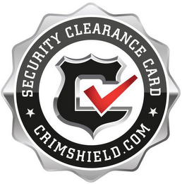 SECURITY CLEARANCE CARD CRIMSHIELD.COM logo