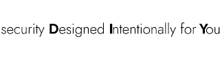 SECURITY DESIGNED INTENTIONALLY FOR YOU logo