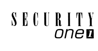 SECURITY ONE 1 logo