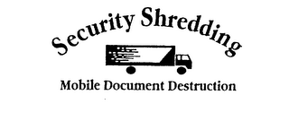 SECURITY SHREDDING MOBILE DOCUMENT DESTRUCTION logo