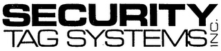 SECURITY TAG SYSTEMS INC.