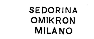 SEDORINA OMIKRON MILANO logo