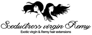 SEDUCTRESS VIRGIN REMY EXOTIC VIRGIN & REMY HAIR EXTENSIONS logo