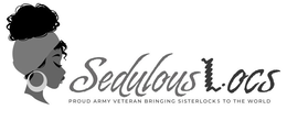 SEDULOUS L.OCS PROUD ARMY VETERAN BRINGING SISTERLOCKS TO THE WORLD logo