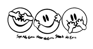 SEE NO EVIL HEAR NO EVIL SPEAK NO EVIL logo