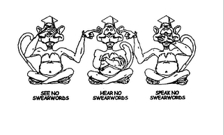 SEE NO SWEARWORDS HEAR NO SWEARWORDS SPEAK NO SWEARWORDS logo