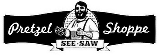 SEE· SAW PRETZEL SHOPPE logo