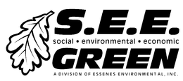 S.E.E. SOCIAL ENVIORNMENTAL ECONOMIC GREEN A DIVISION OF ESSENES ENVIORNMENTAL, INC. logo