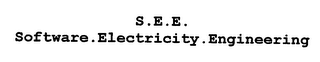 S.E.E. SOFTWARE.ELECTRICITY.ENGINEERING logo