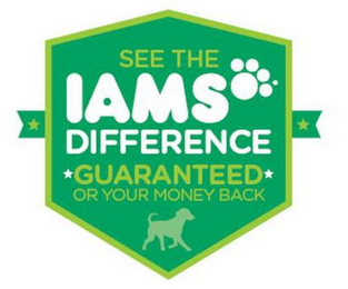 SEE THE IAMS DIFFERENCE GUARANTEED OR YOUR MONEY BACK logo