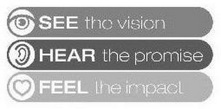 SEE THE VISION HEAR THE PROMISE FEEL THE IMPACT logo