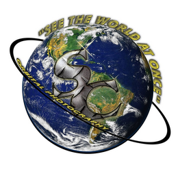 "SEE THE WORLD AT ONCE" SC ORBITAL PHOTOGRAPHY logo