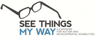 SEE THINGS MY WAY A CAMPAIGN FOR AUTISM AND DEVELOPMENTAL DISABILITIES logo