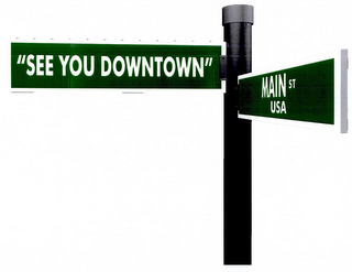 "SEE YOU DOWNTOWN" MAIN ST. USA logo