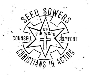 SEED SOWERS CHRISTIANS IN ACTION OF THEWORD COUNSEL COMFORT logo
