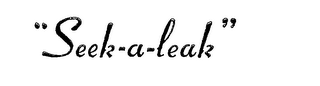 "SEEK-A-LEAK" logo