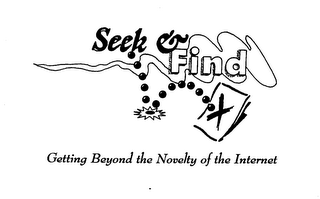 SEEK & FIND GETTING BEYOND THE NOVELTY OF THE INTERNET logo