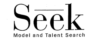 SEEK MODEL & TALENT SEARCH logo
