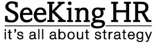 SEEKING HR IT'S ALL ABOUT STRATEGY logo
