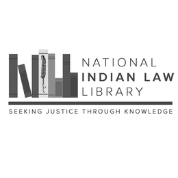 SEEKING JUSTICE THROUGH KNOWLEDGE NATIONAL INDIAN LAW LIBRARY logo
