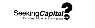 SEEKINGCAPITAL.COM FUNDING IDEAS & BUSINESSES logo