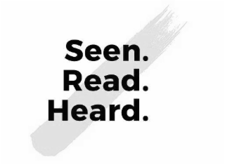 SEEN. READ. HEARD. logo