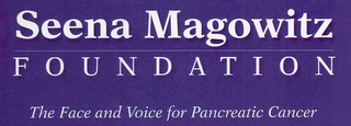 SEENA MAGOWITZ FOUNDATION THE FACE AND VOICE FOR PANCREATIC CANCER logo