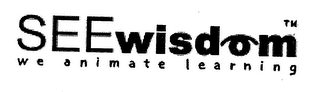 SEEWISDOM WE ANIMATE LEARNING logo