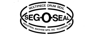 SEG-O-SEAL MULTIPIECE DRUM SEAL INDUSTRIAL MACHINE MFG. INC. RICHMOND, VA.