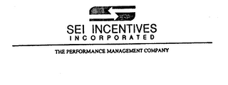SEI INCENTIVES INCORPORATED THE PERFORMANCE MANAGEMENT COMPANY logo
