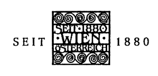 SEIT 1880 WIEN OSTERREICH SEIT 1880