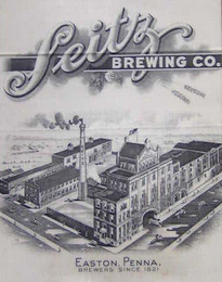 SEITZ BREWING CO. EASTON, PENNA. BREWERS SINCE 1821 logo