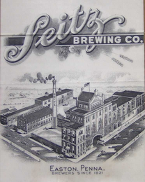 SEITZ BREWING CO. EASTON, PENNA. BREWERS SINCE 1821 SEITZ logo