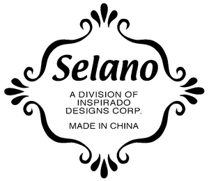 SELANO A DIVISION OF INSPIRADO DESIGNS CORP. MADE IN CHINA logo