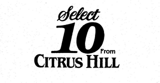 SELECT 10 FROM CITRUS HILL logo