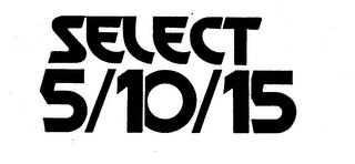 SELECT 5/10/15 logo