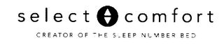 SELECT COMFORT CREATOR OF THE SLEEP NUMBER BED logo