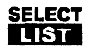 SELECT LIST