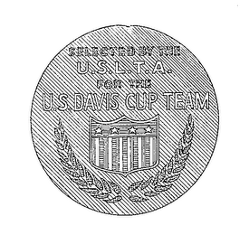 SELECTED BY THE U.S.L.T.A. FOR THE U.S. DAVIS CUP TEAM logo