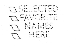 SELECTED FAVORITE NAMES HERE logo