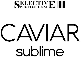SELECTIVE PROFESSIONAL CAVIAR SUBLIME logo
